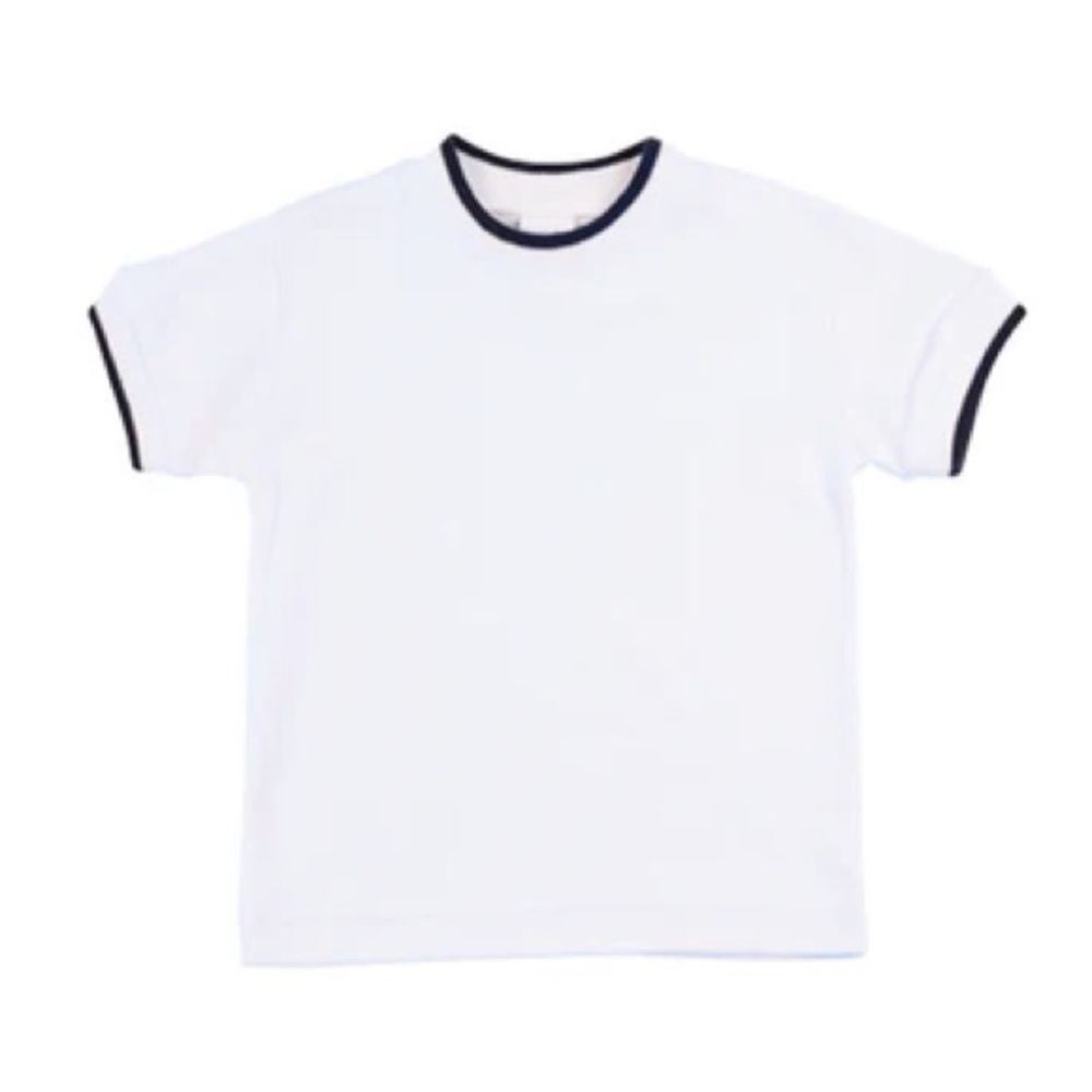 NWOT Florence Eiseman White Tee with Accents- 6 Months